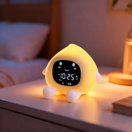 Kids Sleep Training Alarm Clock with Night Light, Child Lock & USB-C Charging 0