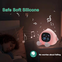 Kids Sleep Training Alarm Clock with Night Light, Child Lock & USB-C Charging 3