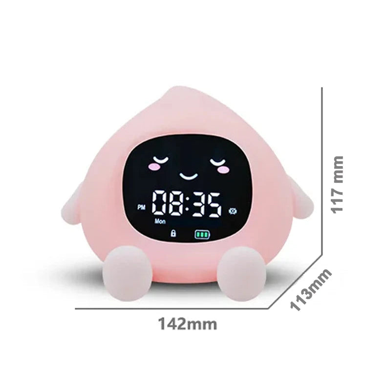 Kids Sleep Training Alarm Clock with Night Light, Child Lock & USB-C Charging 5