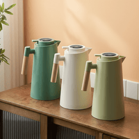 LATTEA THERMO – Double-walled Thermos Flask with Temperature Display and Wooden Handle 6