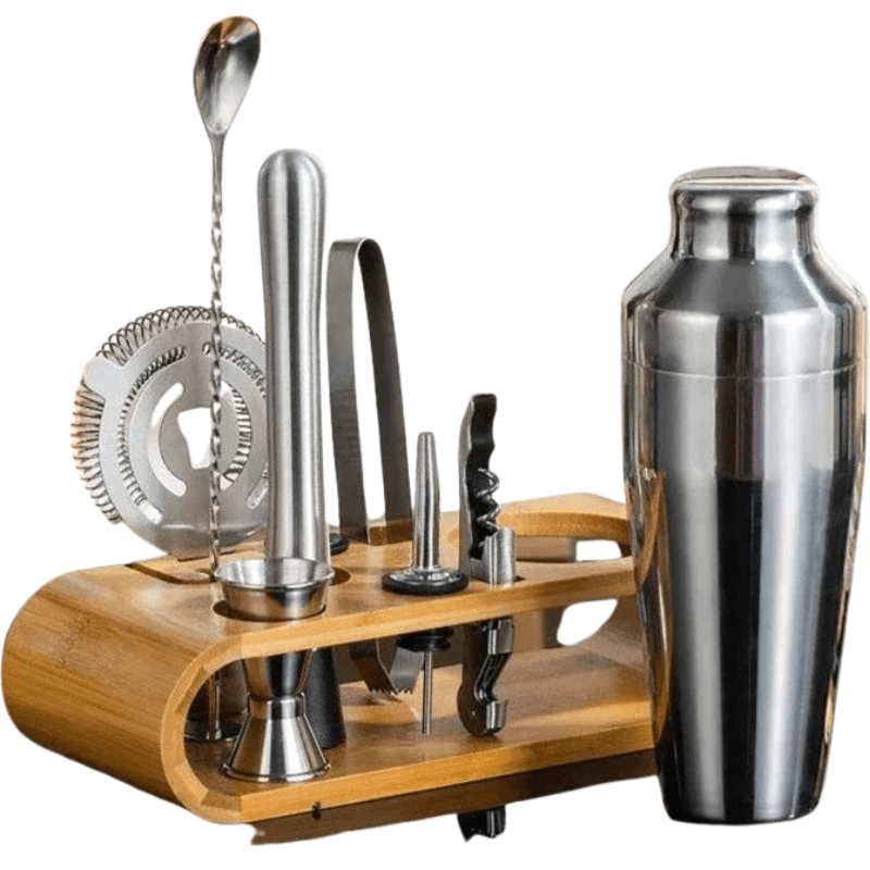 LUXMIX BARSET - 10-piece stainless steel cocktail set for stylish drinks 0