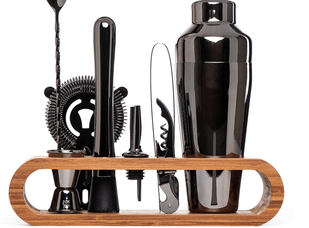 LUXMIX BARSET - 10-piece stainless steel cocktail set for stylish drinks 7