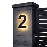 Lichtzeichen - Modern LED House Number Sign with Custom Size & Waterproof Design 10
