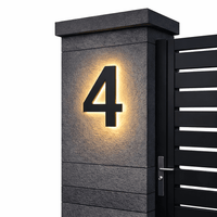 Lichtzeichen - Modern LED House Number Sign with Custom Size & Waterproof Design 13