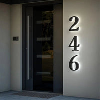 Lichtzeichen - Modern LED House Number Sign with Custom Size & Waterproof Design 4