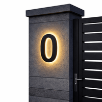 Lichtzeichen - Modern LED House Number Sign with Custom Size & Waterproof Design 7