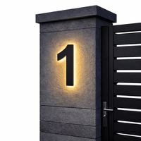 Lichtzeichen - Modern LED House Number Sign with Custom Size & Waterproof Design 8