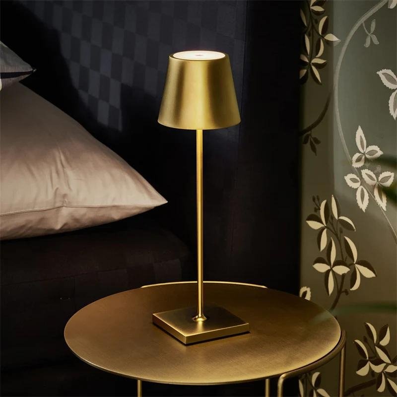 Luminara Cordless Table Lamp - Waterproof & Adjustable Brightness for Living Room or Bedroom 0