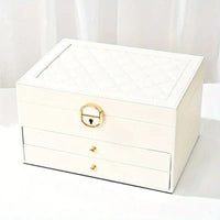 Luxe Jewel - Elegant Leather Travel Jewelry Organizer with Multi-Layered Storage 4