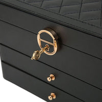 Luxe Jewel - Elegant Leather Travel Jewelry Organizer with Multi-Layered Storage 6