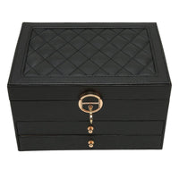 Luxe Jewel - Elegant Leather Travel Jewelry Organizer with Multi-Layered Storage 8