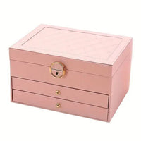 Luxe Jewel - Elegant Leather Travel Jewelry Organizer with Multi-Layered Storage 9