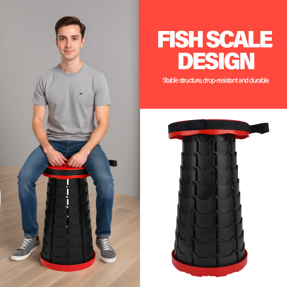 STACKSEAT – Portable Telescopic Camping Stool