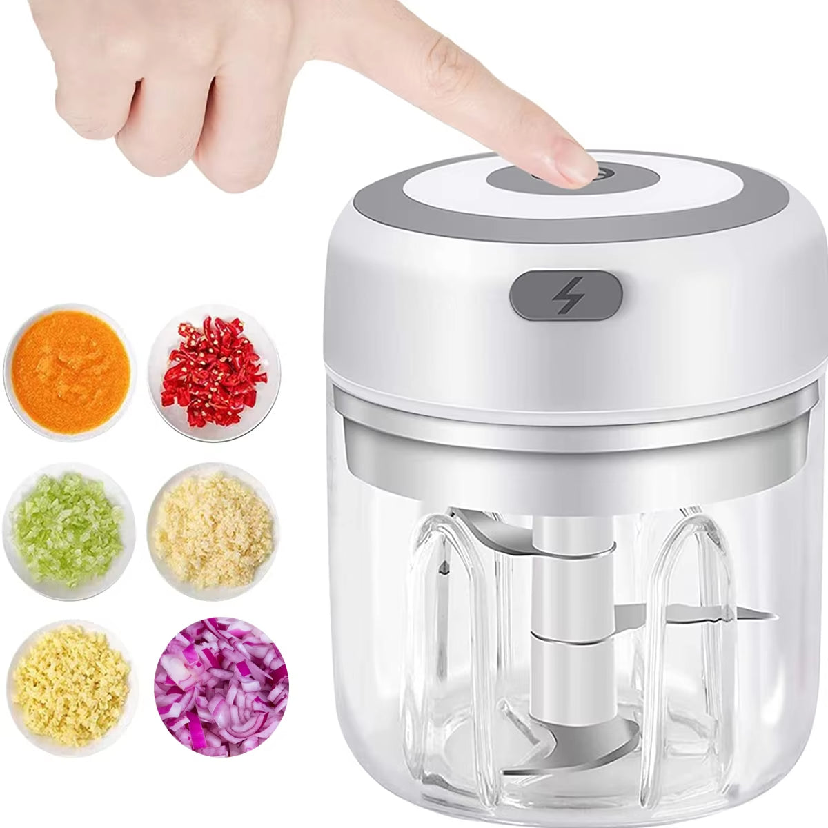CHOPTRON – Mini hachoir électrique rechargeable par USB