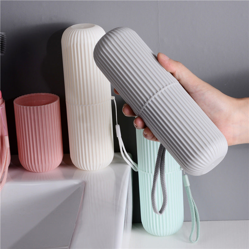 TRAVEL CUP – Étui de rangement portable pour brosse à dents et dentifrice, conçu pour un voyage hygiénique et compact