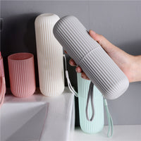 TRAVEL CUP – Étui de rangement portable pour brosse à dents et dentifrice, conçu pour un voyage hygiénique et compact