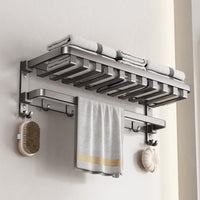 WOODFOLD – Foldable Walnut Towel Rack