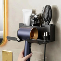 DRYVAULT – Support mural compact pour rangement organisé de sèche-cheveux
