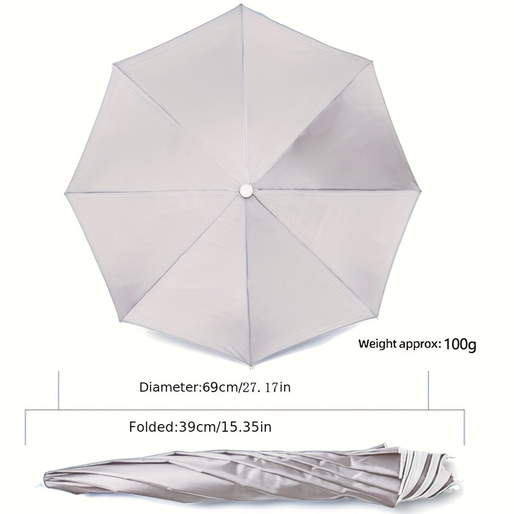 SKYSHADE - Parapluie léger porté sur la tête pour protection solaire en extérieur
