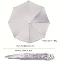 SKYSHADE - Parapluie léger porté sur la tête pour protection solaire en extérieur