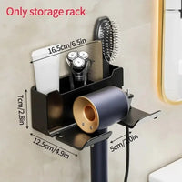 DRYVAULT – Support mural compact pour rangement organisé de sèche-cheveux