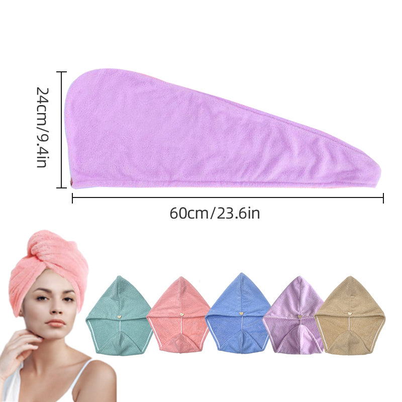 DRYELLA – Serviette en microfibre pour cheveux, enveloppement pour un séchage rapide et un soin capillaire confortable au quotidien