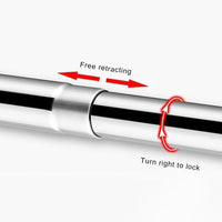 FLEXICURVE – Tringle de douche extensible en L avec installation sans perçage en acier inoxydable pour salles de bains modernes
