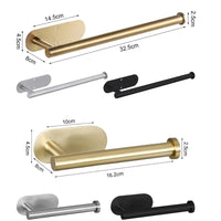 ROLLIX – Stainless Steel Adhesive Paper Towel Holder with Wall Mount Design for Kitchen and Bathroom Organization
