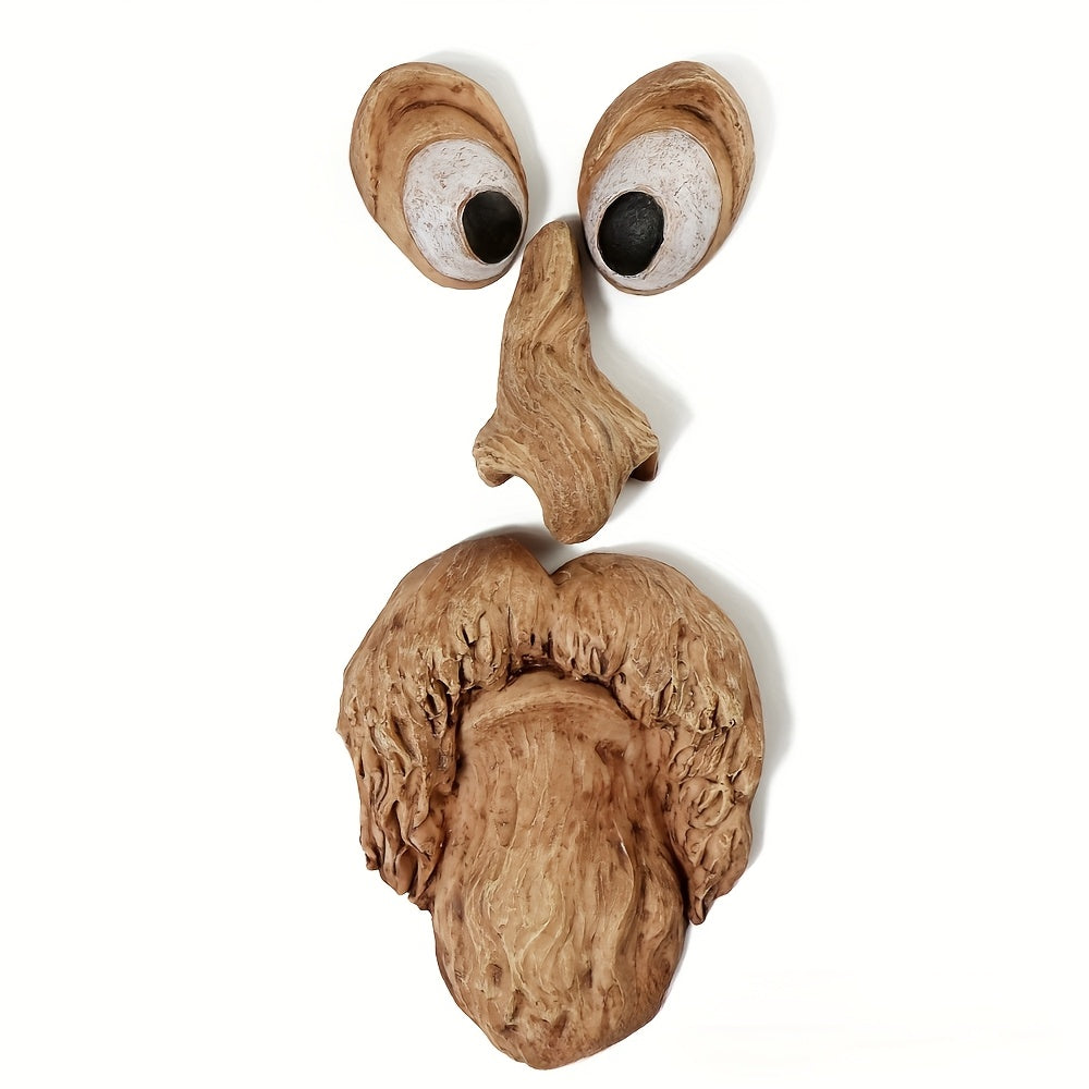 WOODWINK - Ornement fantaisiste en forme de visage d’arbre pour apporter du caractère ludique à l’extérieur.