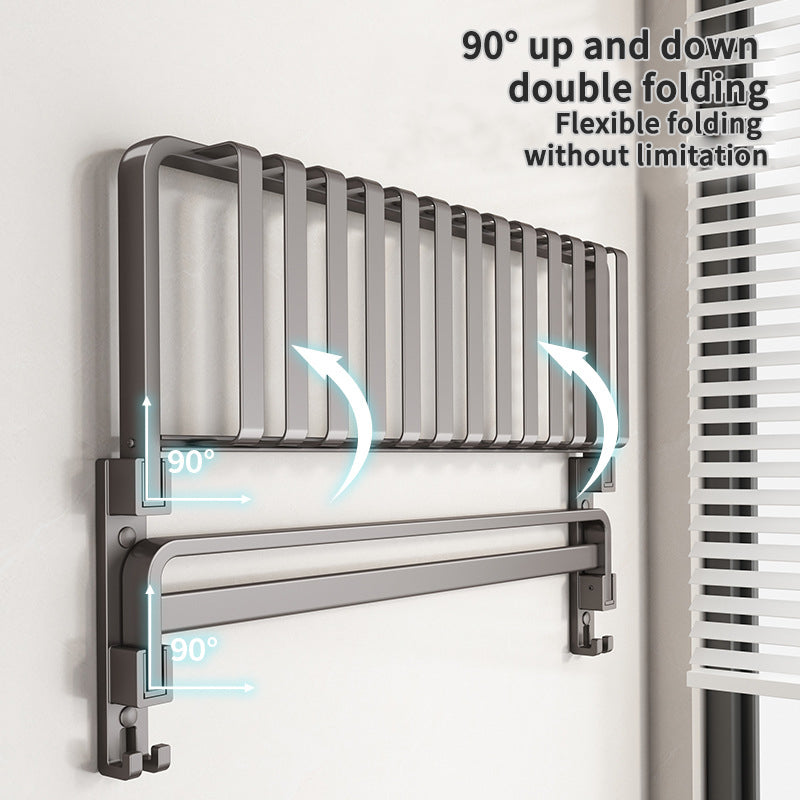 WOODFOLD – Foldable Walnut Towel Rack