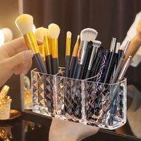 MIRROR BOX – Diamond patterned bathroom storage cabinet designed for organizing cosmetics, lipsticks, and daily essentials