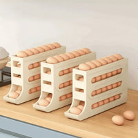 EGGROLLA – 4 Tier Rolling Egg Storage Organizer