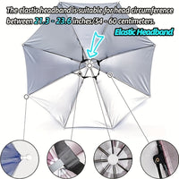 SKYSHADE - Parapluie léger porté sur la tête pour protection solaire en extérieur