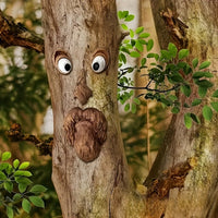 WOODWINK - Ornement fantaisiste en forme de visage d’arbre pour apporter du caractère ludique à l’extérieur.