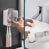 PRESSIQ – Distributeur manuel de dentifrice pour un usage organisé en salle de bain