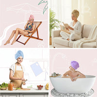 DRYELLA – Serviette en microfibre pour cheveux, enveloppement pour un séchage rapide et un soin capillaire confortable au quotidien