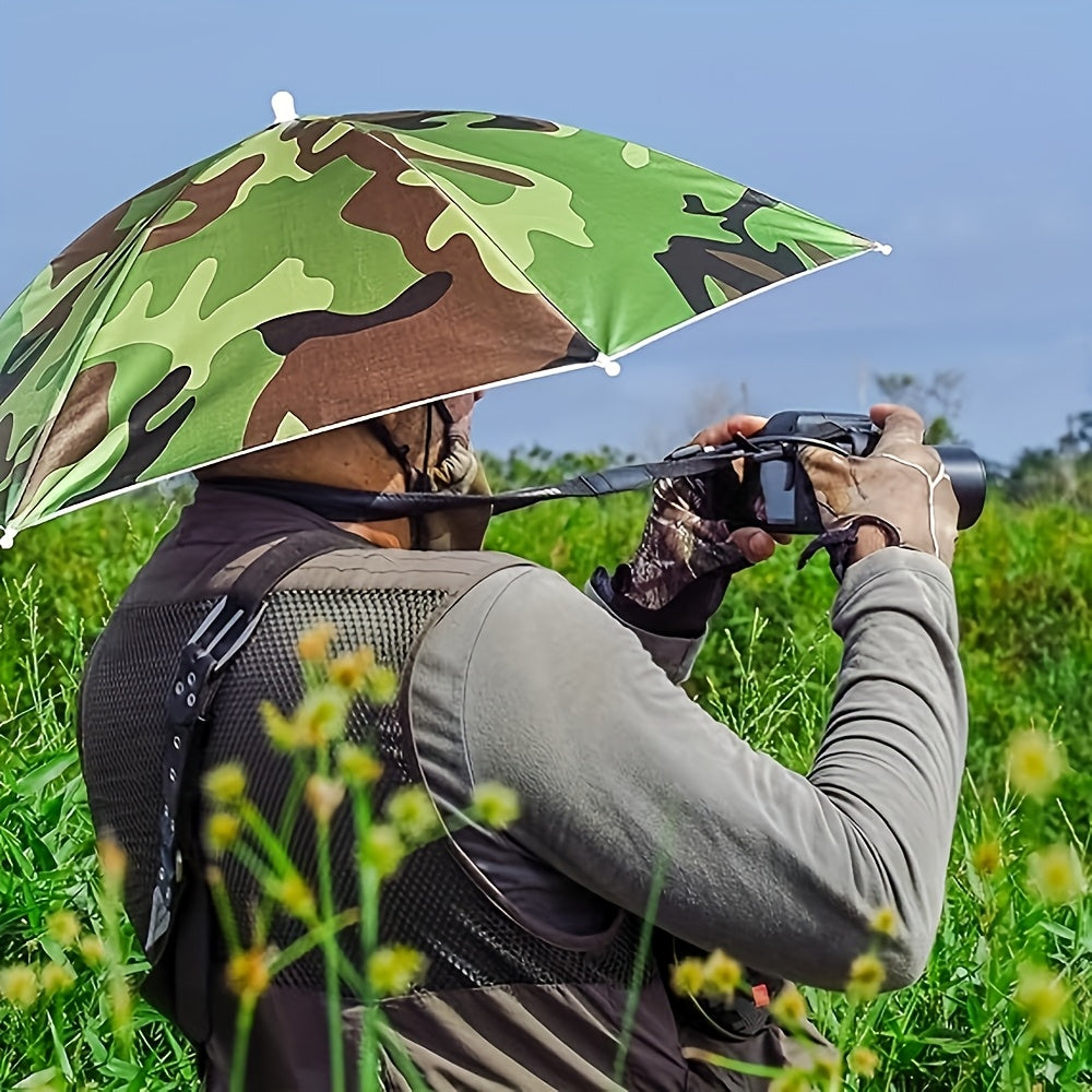 SKYSHADE - Parapluie léger porté sur la tête pour protection solaire en extérieur