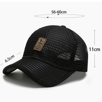 AEROMESH – Casquettes de baseball en maille respirante pour protection solaire extérieure