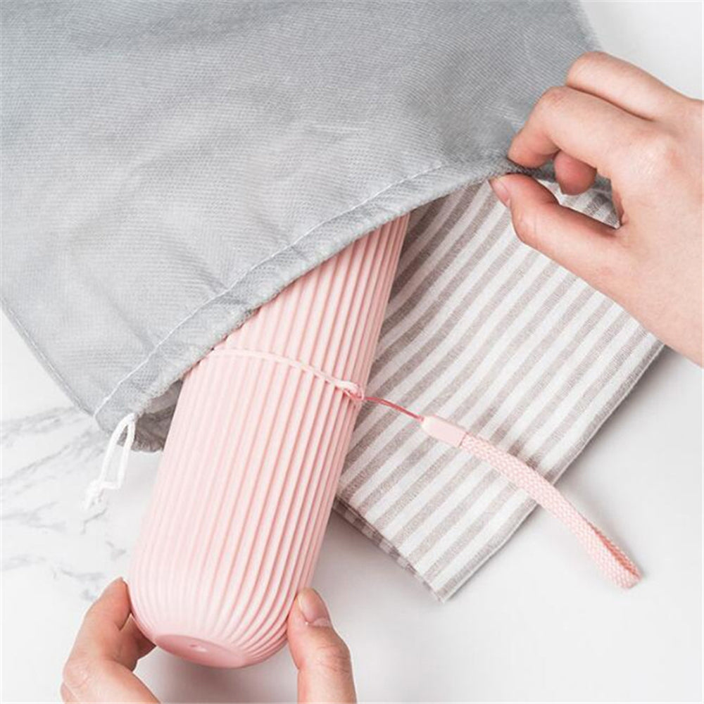 TRAVEL CUP – Étui de rangement portable pour brosse à dents et dentifrice, conçu pour un voyage hygiénique et compact