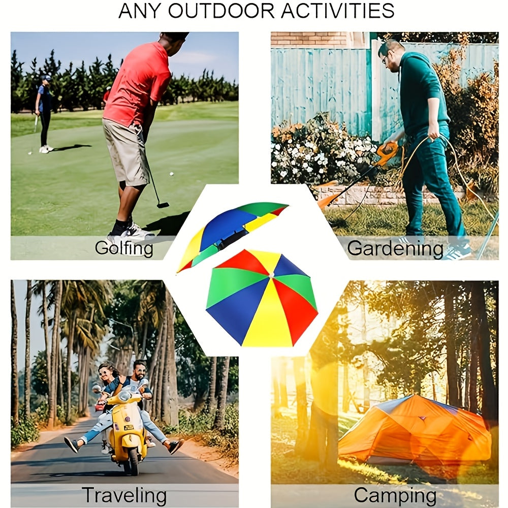 SKYSHADE - Parapluie léger porté sur la tête pour protection solaire en extérieur
