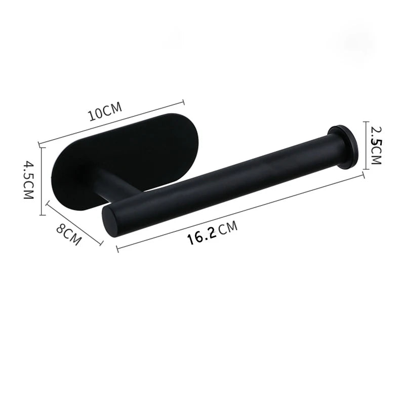 ROLLIX – Stainless Steel Adhesive Paper Towel Holder with Wall Mount Design for Kitchen and Bathroom Organization