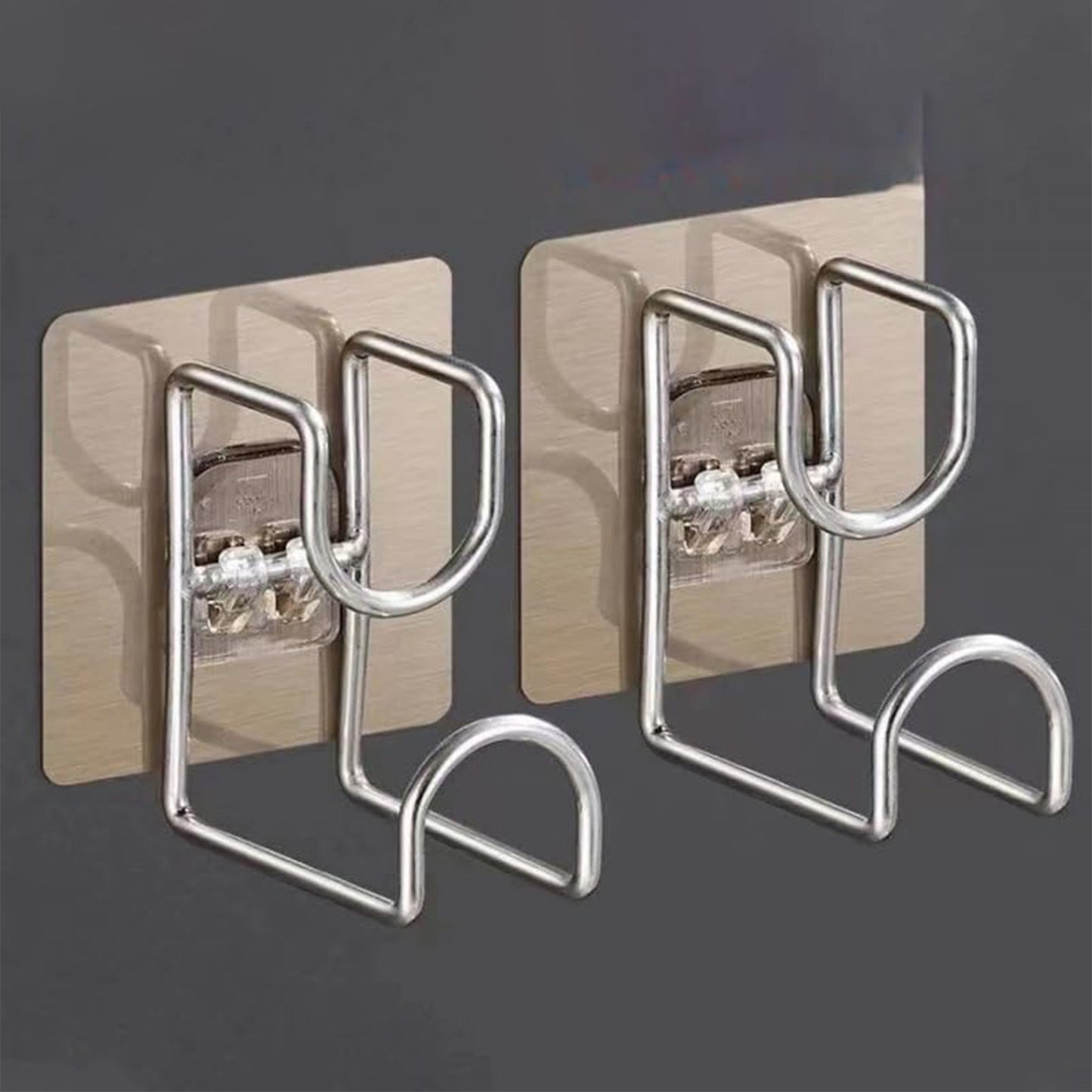 BASIN HOOK – Crochet mural en acier inoxydable sans perçage pour rangement gain de place de serviettes et bassines en cuisine et salle de bain