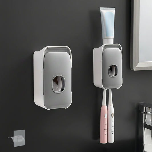 PRESSIQ – Manual Toothpaste Dispenser for Organized Bathroom Use