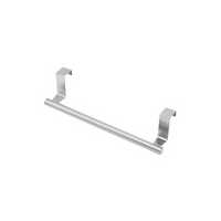 DOOR TOWEL BAR – Stainless steel over-the-door towel rack designed for space-saving storage in kitchen and bathroom use