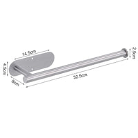 ROLLIX – Stainless Steel Adhesive Paper Towel Holder with Wall Mount Design for Kitchen and Bathroom Organization