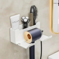 DRYVAULT – Support mural compact pour rangement organisé de sèche-cheveux