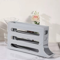 EGGROLLA – 4 Tier Rolling Egg Storage Organizer