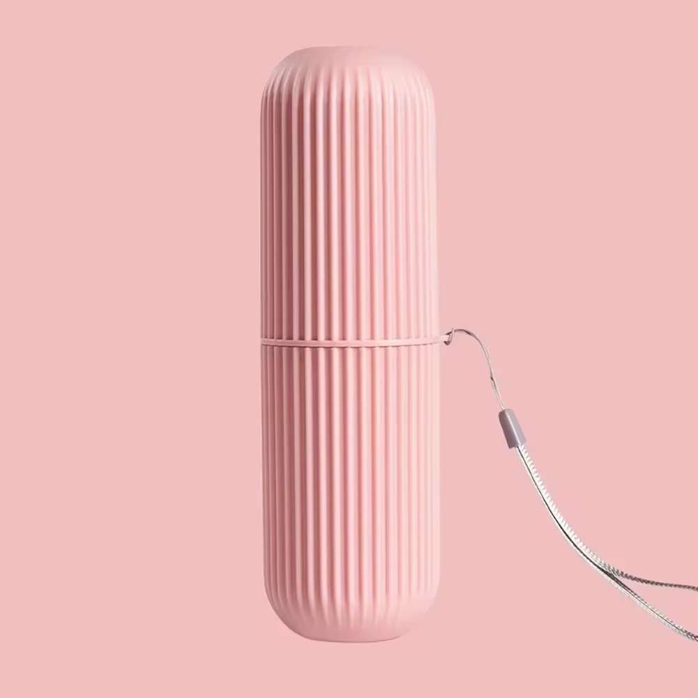 TRAVEL CUP – Étui de rangement portable pour brosse à dents et dentifrice, conçu pour un voyage hygiénique et compact
