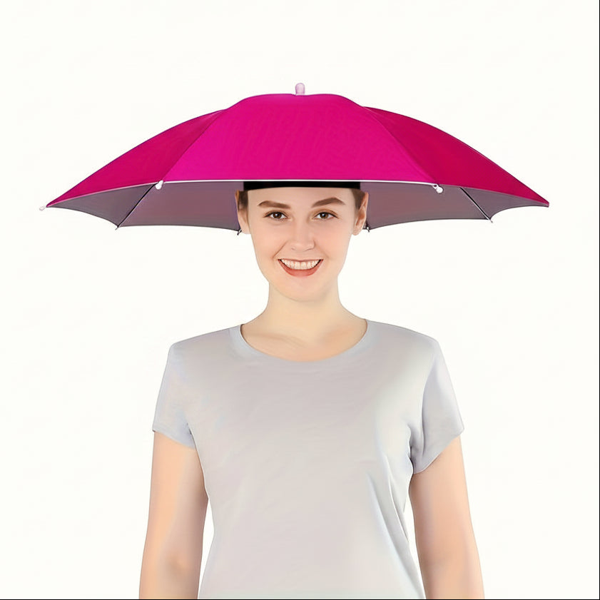SKYSHADE - Parapluie léger porté sur la tête pour protection solaire en extérieur