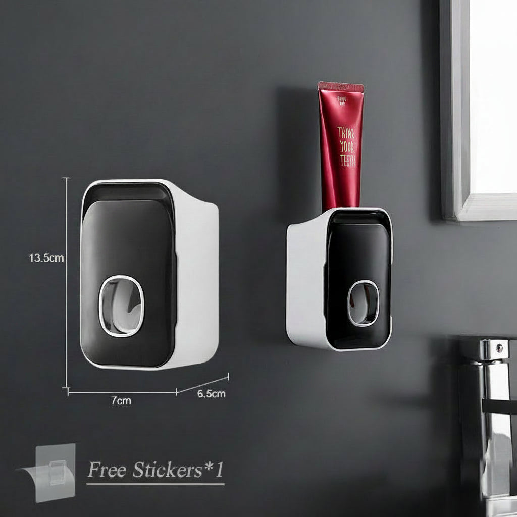 PRESSIQ – Distributeur manuel de dentifrice pour un usage organisé en salle de bain